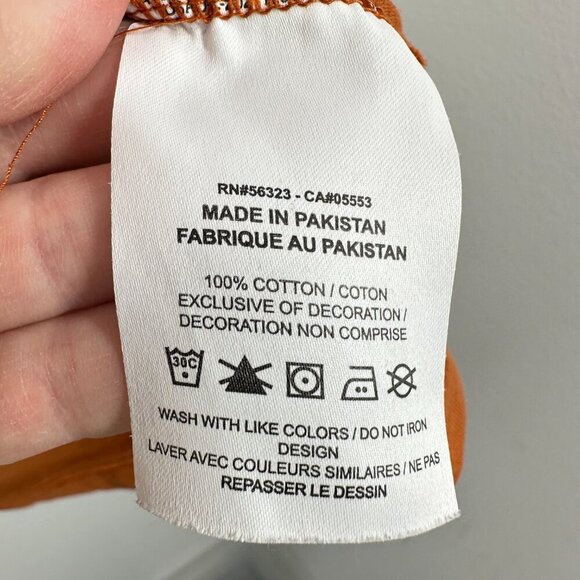 The Nike Tee Cropped Graphic Tee Texas Longhorns Burnt Orange Casual Size Medium - Picture 4 of 8